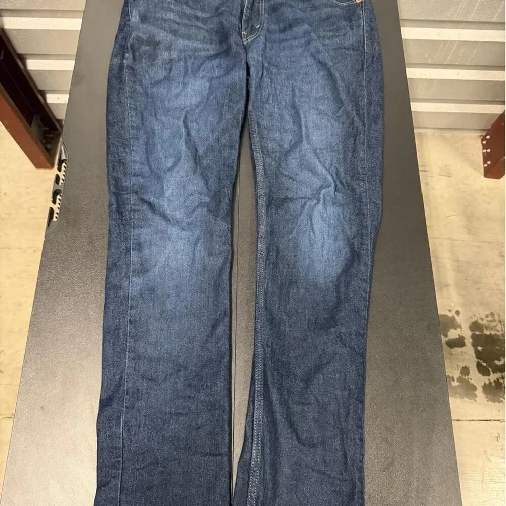 Levi-s Men's Blue and Navy Jeans